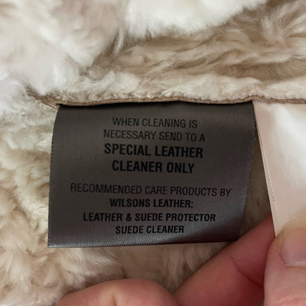 Penny Lane Wilsons Maxima Leather Coat Large Suede Faux Fur Boho Jacket VTG Y2K - Picture 3 of 16